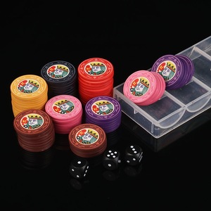 Fichas de Póker de Cerámica de Lujo con Núcleo Metálico, Diseño de Corona, Superficie Lisa, Duraderas, No Tóxicas, Colección Americana Kings <span class=keywords><strong>VIP</strong></span> - Product Image 4
