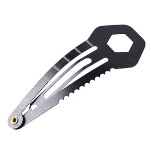8-en-1 Multi Tool Outdoor Pocket Hairpin Mini Tactical Hair Clip Universal Survival <span class=keywords><strong>Kit</strong></span> for Women Self-Defence - Product Image 1
