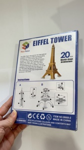 Fuente Única de Fábrica, Venta al por Mayor, Plataformas 2026, Rompecabezas 3D Educativo DIY para Niños, <span class=keywords><strong>Torre</strong></span> <span class=keywords><strong>Eiffel</strong></span>, Gran Venta - Product Image 3