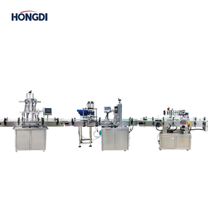 ระบบเครื่องจักรบรรจุผงโลหะอัตโนมัติ HONGDI พร้อมเครื่องจัดเรียงขวด เครื่องบรรจุแบบ Auger เครื่องปิดฝา และเครื่องติดฉลาก - Product Image 1
