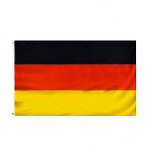 Proveedor de China tamaño personalizado 5x3 90x150 poliéster internacional nacional alemán Alemania bandera - Product Image 1