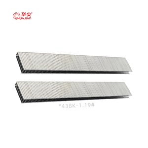 Grapas de acero de calibre 18 para muebles, serie 90, pasadores de grapas para sofá tipo U, vástago liso de 38mm <span class=keywords><strong>1</strong></span>,19 # para fijación de Panel suave - Product Image 1