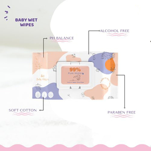 Lingettes pour bébé biodégradables et organiques, OEM ODM, étiquette privée, prix bas, lingettes pour bébé - Product Image 2