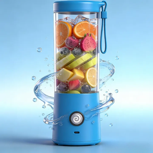 Portable Blender 450ml Turbo Mode Ice Crushing One-Button Cleaning USB Rechargeable BPA Free Leak-proof Smoothies <b>Maker</b> - Product Image 2