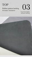 Tapis minimaliste OEM ODM pour gamelles d'animaux, motif patte, antidérapant, absorbant l'eau, pour zone d'alimentation chien et chat, facile à nettoyer