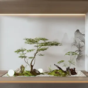 人造树大型人造枫树植物造景室内楼梯装饰窗仿生绿色植物 - Product Image 2