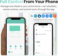 Contrôleur de store intelligent Zigbee 3.0 sans fil avec batterie rechargeable pour Apple HomeKit