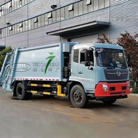 Camion compacteur de déchets Euro 6 18 m³ diesel à boîte de vitesses manuelle, chargement arrière automatique, véhicule de collecte des déchets à commande PLC pour usage municipal
