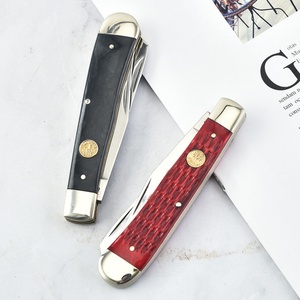 Cuchillo de injerto de doble hoja personalizable, grado OEM, cuchillo de bolsillo DIY, hoja de acero inoxidable afilada como una navaja, mango de acero, 18.5cm de largo total - Product Image 4