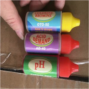 ชุดทดสอบคุณภาพน้ำสระว่ายน้ำและสปาจากโรงงาน ชุดเติมสารเคมีทดสอบ 5 ชนิด พร้อมแถบทดสอบคลอรีนและค่า pH - Product Image 4