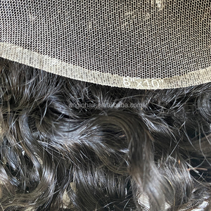 Calza capelli indiani base di pizzo riccio 100% capelli umani protesi da <span class=keywords><strong>uomo</strong></span> sistema <span class=keywords><strong>parrucca</strong></span> da <span class=keywords><strong>uomo</strong></span> - Product Image 4