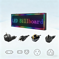 Tablero de señal de mensaje móvil programable de texto LED RGB 960*320mm con pantalla de desplazamiento P5 para exteriores
