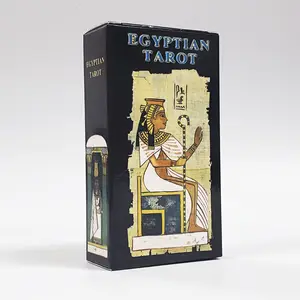 2022 fábrica venda quente personalizada impressão egípcia tarô cartas jogo de tabuleiro para jogar