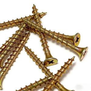 Viti per <span class=keywords><strong>Cartongesso</strong></span> a Filettatura Grossa di Alta Qualità, Zincate Gialle per <span class=keywords><strong>Montanti</strong></span> in Legno - Product Image 1