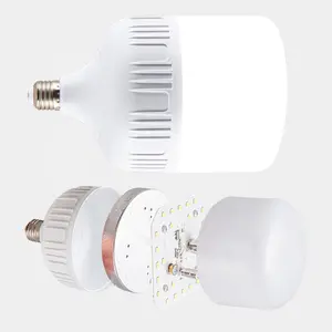 Светодиодная энергосберегающая лампа для дома, ультраяркая Светодиодная лампа E27 белого света без мерцания, пластиковая алюминиевая лампа для освещения