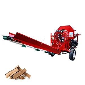 500mm Hydraulic Log Splitter Wood Cutting Splitting Machine / mobile firewood processor