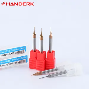 HANDERK 중국 제조업체 공급 업체 딥 그루브 엔드 밀 세트 CNC 도구 용 롱 넥 볼 노즈 밀링 커터