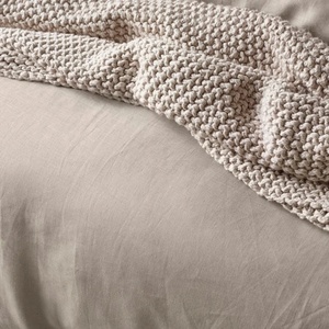 Luxury Organic Flax Linen Bedding Set Customized Size Flax Duvet Cover <b>Flat</b> Sheet Pillowcase-High Quality French Style - Product Image 5