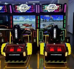 เครื่องเกมแข่งรถแบบอาร์เคด คอนโซลจำลองการแข่งขัน วิดีโอเกมหยอดเหรียญ เครื่องเล่นเพื่อความบันเทิงสำหรับผู้ใหญ่ ทำจากโลหะ - Product Image 1