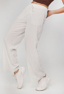 Pantalones de chándal de pierna recta completa para mujer, pantalones <span class=keywords><strong>deportivos</strong></span> holgados <span class=keywords><strong>con</strong></span> <span class=keywords><strong>faja</strong></span> de primavera para baile al aire libre, pantalones informales para viajeros - Product Image 4