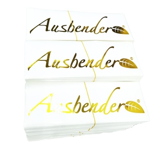 Custom Self Adhesive Sticker Label Gold Foil Printing clear PVC Transparent Packaging Label Stickers