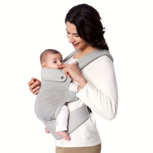 Porte-bébé ergonomique avancé, structure repensée, soutien lombaire renforcé, réglable, pliable, en coton, pour bébé de 0 à 6 mois - Product Image 6