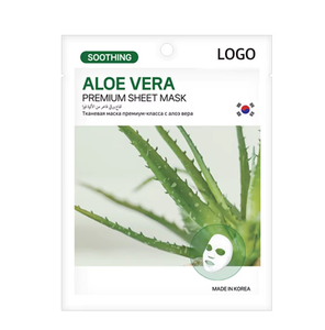 Masque visage apaisant à l'aloe vera, soin coréen multi-usages pour le visage et le corps, hydratation et réparation après soleil, OEM ODM - Product Image 1