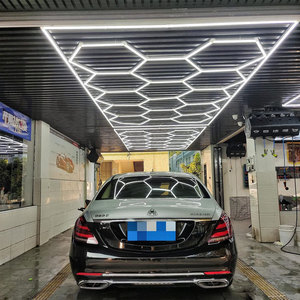 Luce commerciale da lavoro 42W in alluminio a nido d'ape illuminazione per Garage esagono luce LED per palestra da officina