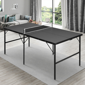 <span class=keywords><strong>Table</strong></span> <span class=keywords><strong>de</strong></span> <span class=keywords><strong>tennis</strong></span> <span class=keywords><strong>de</strong></span> <span class=keywords><strong>table</strong></span> pliante intérieure portable <span class=keywords><strong>de</strong></span> taille moyenne <span class=keywords><strong>de</strong></span> 6x3 pieds Matériau MDF avec 2 palettes et 2 balles <span class=keywords><strong>Filet</strong></span> <span class=keywords><strong>de</strong></span> jeu <span class=keywords><strong>de</strong></span> ping-pong pliable - Product Image 1