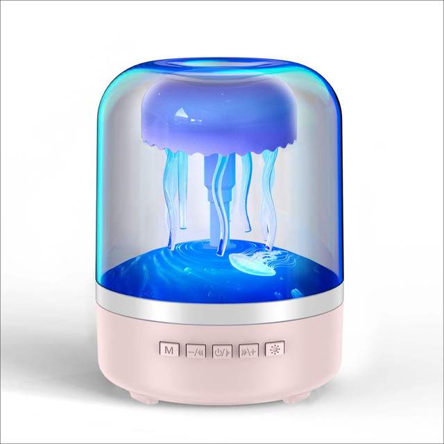 2025 Newest Best Selling Mini Portable Mobile Phone Wireless Stereo jellyfish Blue tooth Speaker With Colorful Led Light