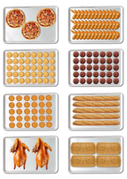 Four d'épreuve de cuisson de Fermentation électrique à deux étages commerciaux nouvelles Machines de cuisine pour la cuisson de la farine de pain de pizza de maïs toast