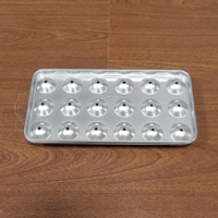 Moules à glaçons carrés en acier inoxydable pour cuisine, vente en gros, bacs à glaçons ronds en forme de boule