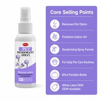 Zourunan Nouvelle Arrivée Spray Désodorisant pour Animaux de Compagnie Marque Blanche OEM ODM Service Complet Formule Personnalisée Étiquette Bouteille pour Chiens Chats