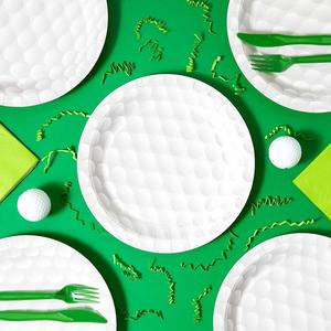 Custom Modern Sports-Themed 9-Inch Paper <b>Plate</b> Set for Birthday <b>Shower</b> Holiday Parties - Product Image 3