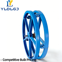 Support de bobine de câble robuste YILI, directement de l'usine, support de tambour en acier pour la pose de câbles de construction avec rotation stable