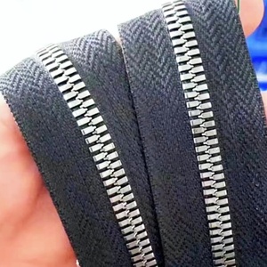 High Quality Metal Zipper Continuous Chain Symmetrical <strong>Teeth</strong> Double Point <strong>Teeth</strong> Stainless Steel Material for Garment and Handbag - Product Image 3
