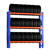 Étagère de stockage de pneus robuste sans boulons / à rivets en acier, capacité 800 kg par niveau, 5 niveaux, revêtement poudré pour entrepôt, personnalisable OEM