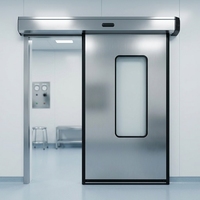Pintu Geser Hermetis Otomatis Baja Anti Karat dengan Sensor Pembuka untuk Laboratorium Rumah Sakit