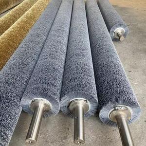 Настроенная 304 нержавеющая сталь вал DuPont абразивная проволока из карбида кремния 80 балок спиральная намоточная роликовая щетка для полировки древесины - Product Image 5