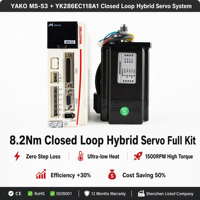 Système de servomoteur hybride en boucle fermée JLE CNC TECH YAKO MS-S3 avec affichage numérique, moteur NEMA-34, encodeur 10m