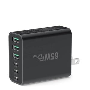 Hnt 65W pd3.0 sạc nhanh chúng tôi/EU Cắm 6 cổng sạc nhanh CE FCC chứng nhận điện thoại di động sạc Adapter - Product Image 5