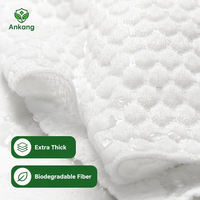 Lingettes de bain sans rinçage pour le camping et les activités de plein air, ultra épaisses 80 g/m², lingettes corporelles jetables sans rinçage, lingettes de douche pour les voyages