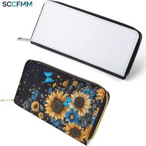 Set di 5 Portafogli Lunghi da Donna in Pelle PU con Cerniera, Porta Telefono e Carte, Ideali per Viaggi e <span class=keywords><strong>Regali</strong></span> - Product Image 1