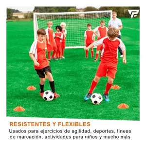 12 piatti di plastica 12 coni 12 anelli Ula Ula Kit educativo (56cm)