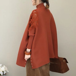 Commercio all'ingrosso di spalla stringa di <span class=keywords><strong>pizzo</strong></span> floreale maglione personalizzato scava fuori pullover del capo dello scialle delle donne - Product Image 1