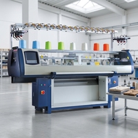 Máquina de Tejer Plana Computarizada de Alta Velocidad de 52 Pulgadas con Sistema Jacquard Doble para la Fabricación de Calcetines Deportivos 3D con Software