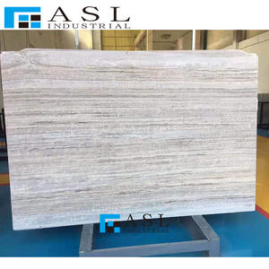 Mármol Blanco con diseño de vetas de grano recto, azulejos de líneas rectas de cristal, color gris - Product Image 4