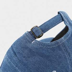 Literary Retro Solid Color Denim Soft Top Baseball Cap Women's Simple Casual Outdoor <b>Sunscreen</b> Sunshade Jean Sports Cap - Product Image 5