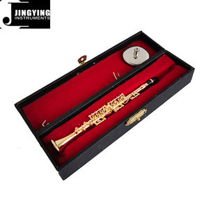 2024 Jingying música miniatura latón <span class=keywords><strong>viento</strong></span> <span class=keywords><strong>instrumentos</strong></span> musicales modelo, Mini clarinete modelo decoración del hogar instrumento <span class=keywords><strong>de</strong></span> cumpleaños regalo - Product Image 3