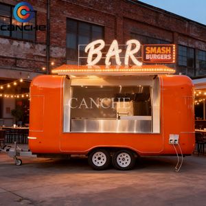 Chariot de cuisine mobile de rue pour la restauration rapide, chariot de vente ambulante de hot-dogs et de snacks, en acier inoxydable, prix d'usine, CE DOT - Product Image 3